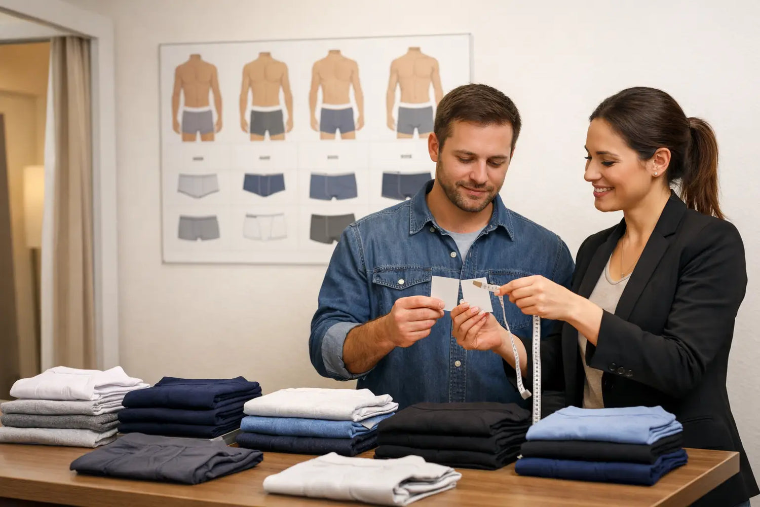 Guia de tallas ropa interior para hombre