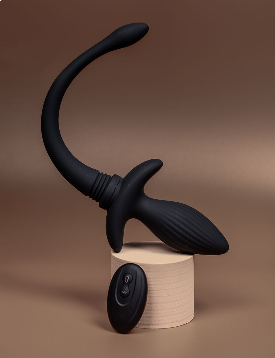 plug anal de cola Plug Anal Cola de Perro Vibrador