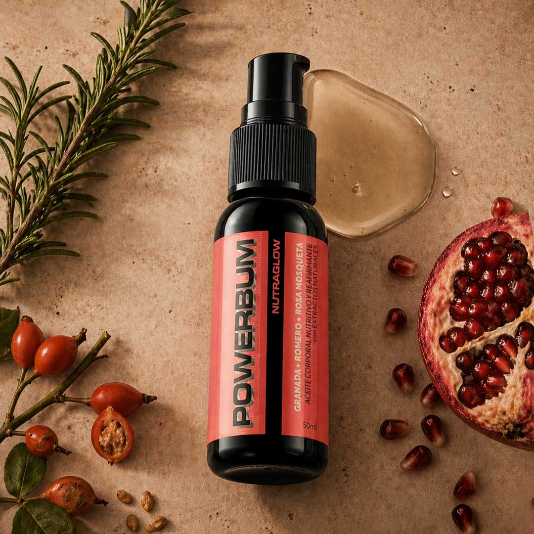 Aceite Corporal Reafirmante Powerbum Nutraglow 50ml