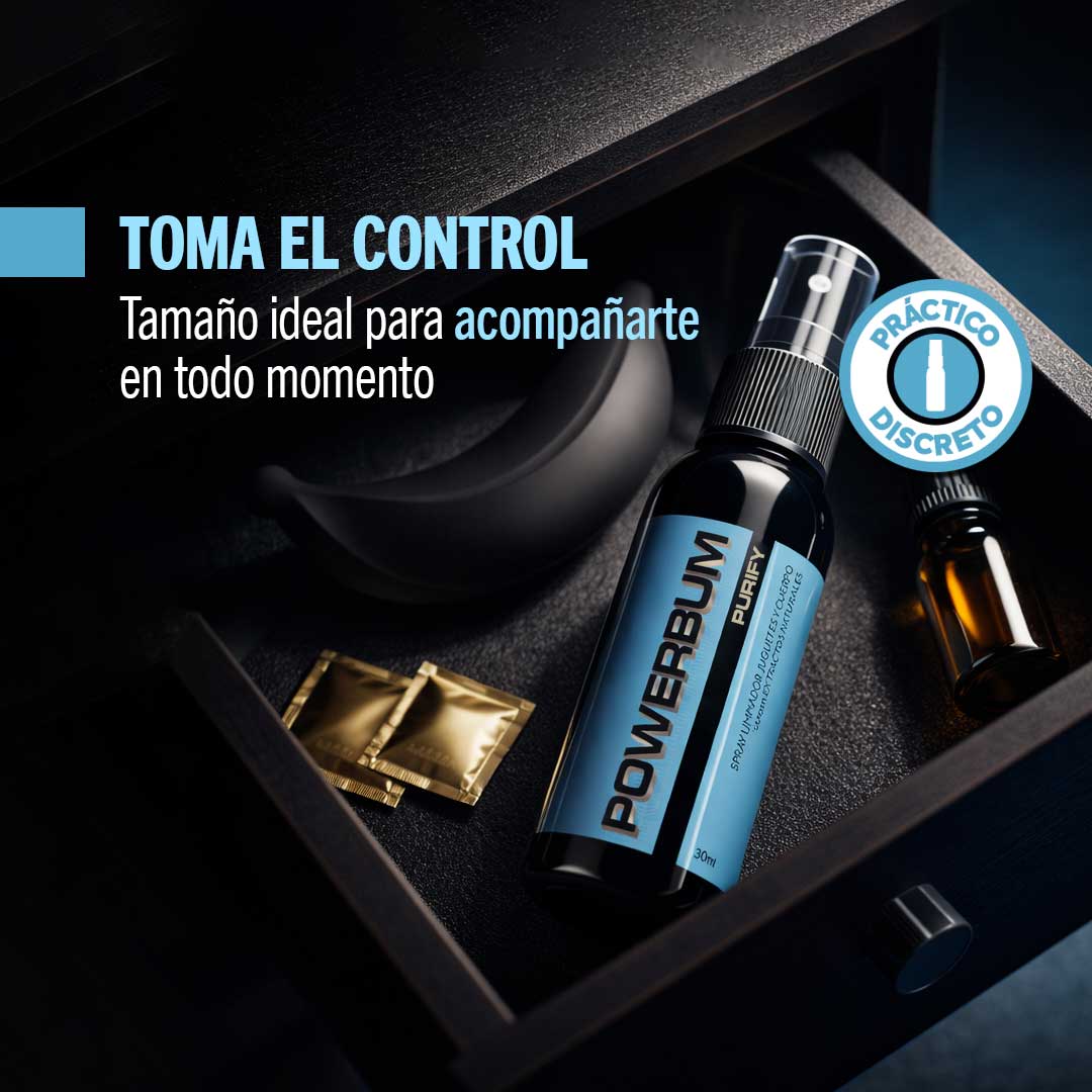 Limpiador de Juguetes Sexuales y Zona Íntima Powerbum Purify 30ml