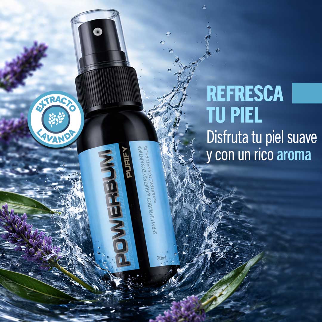 Limpiador de Juguetes Sexuales y Zona Íntima Powerbum Purify 30ml