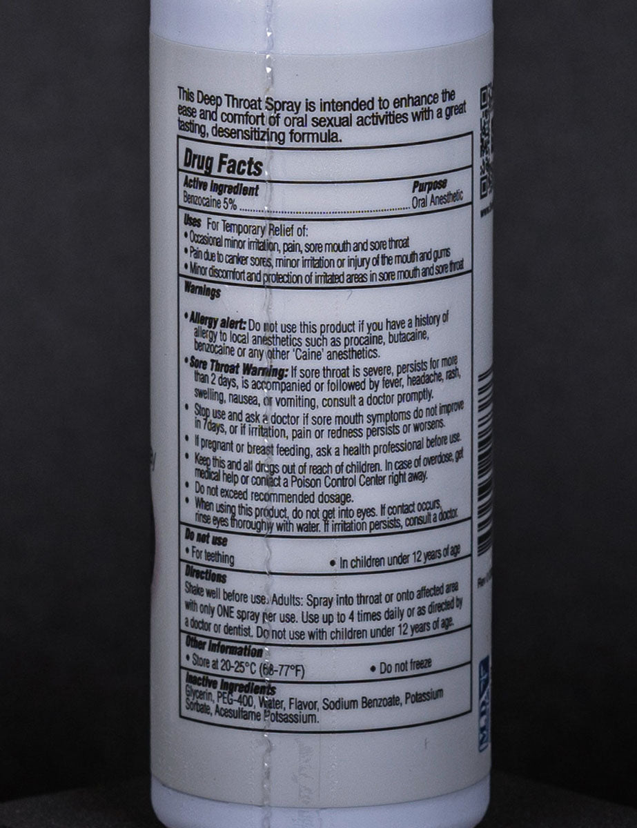 Spray Oral Desensibilizante Deep Throat Chocolate Mint 60ml