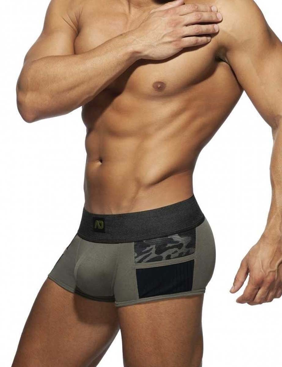 Boxer Corto Hombre Army Comby Trunk Caqui