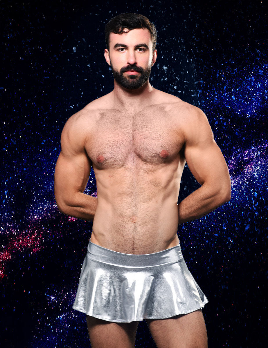 Mini Falda Andrew Capsule Space - Metallic