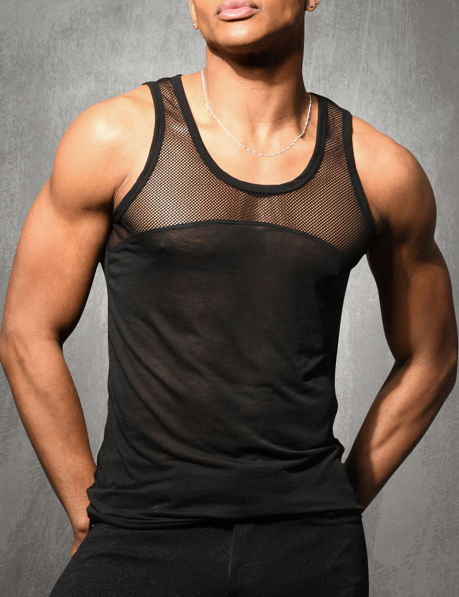 Camiseta sin Mangas City Mesh Burnout