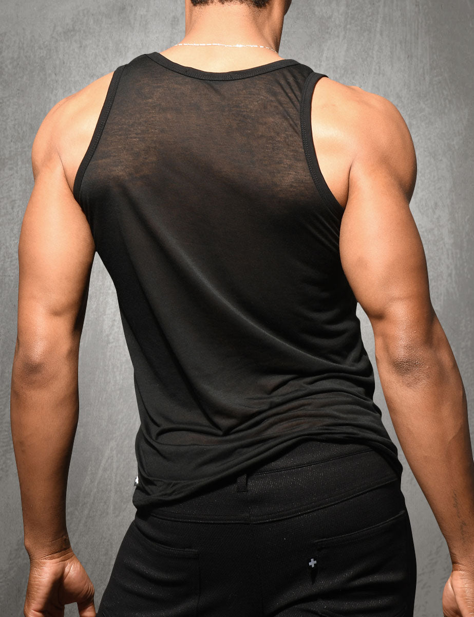 Camiseta sin Mangas City Mesh Burnout