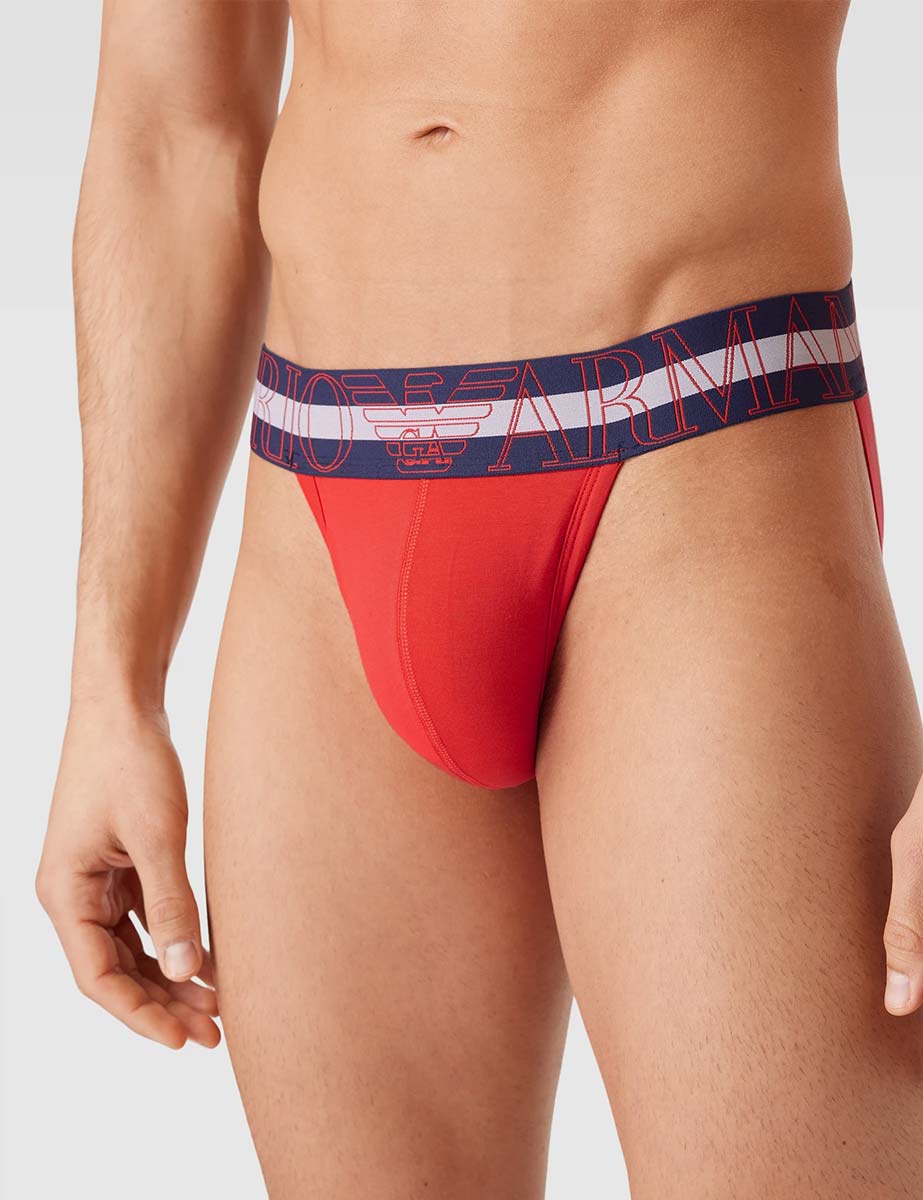 Jockstrap Hombre Megalogo Rojo