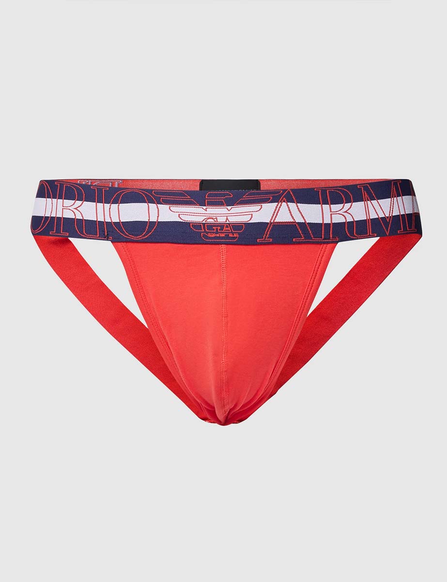 Jockstrap Hombre Megalogo Rojo