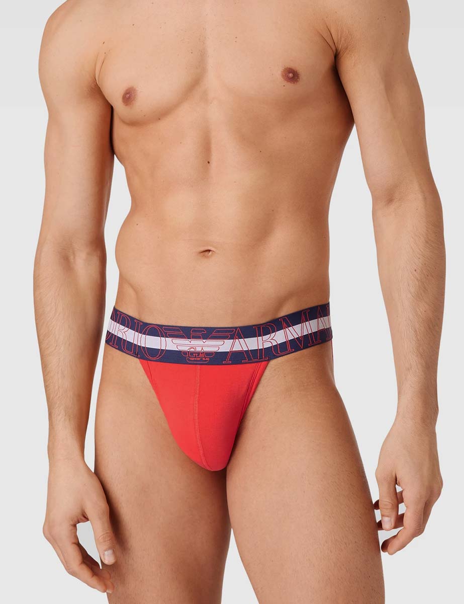 Jockstrap Hombre Megalogo Rojo