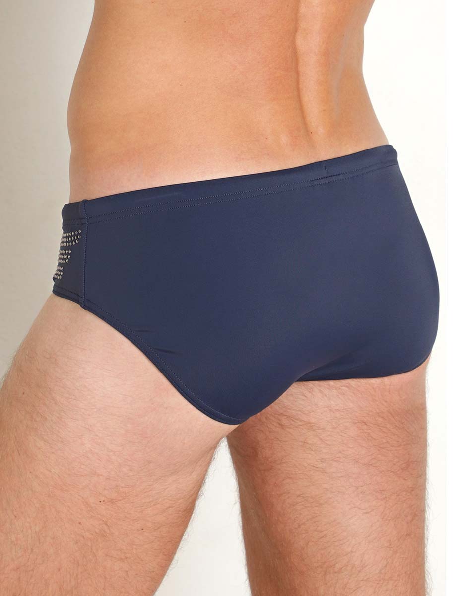 Traje de Baño Hombre Corte Brief Big Eagle Azul Marino