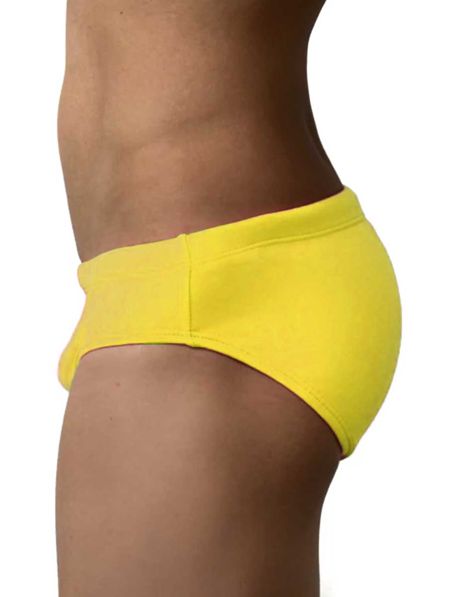 Traje de Baño Hombre Corte Brief Slim Amarelo