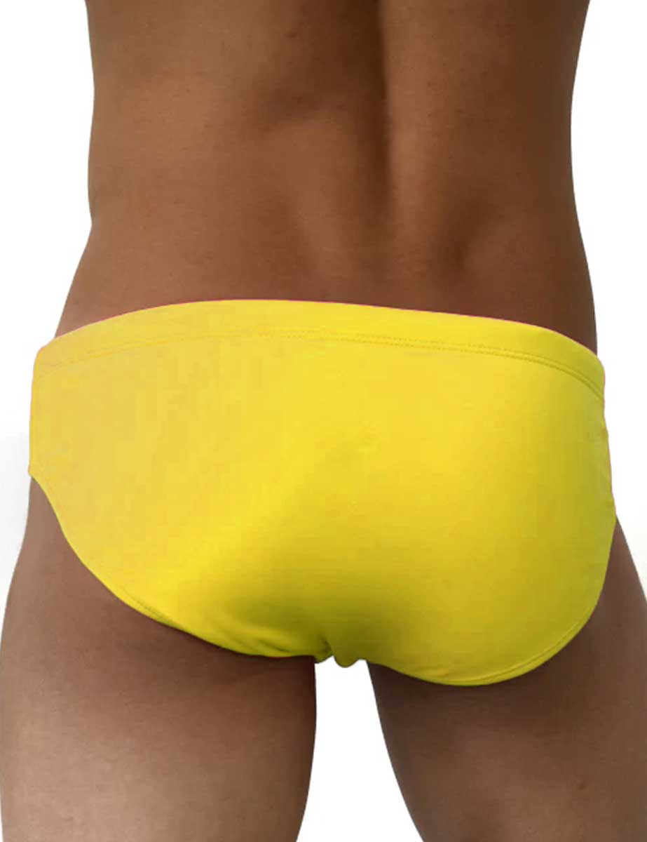 Traje de Baño Hombre Corte Brief Slim Amarelo