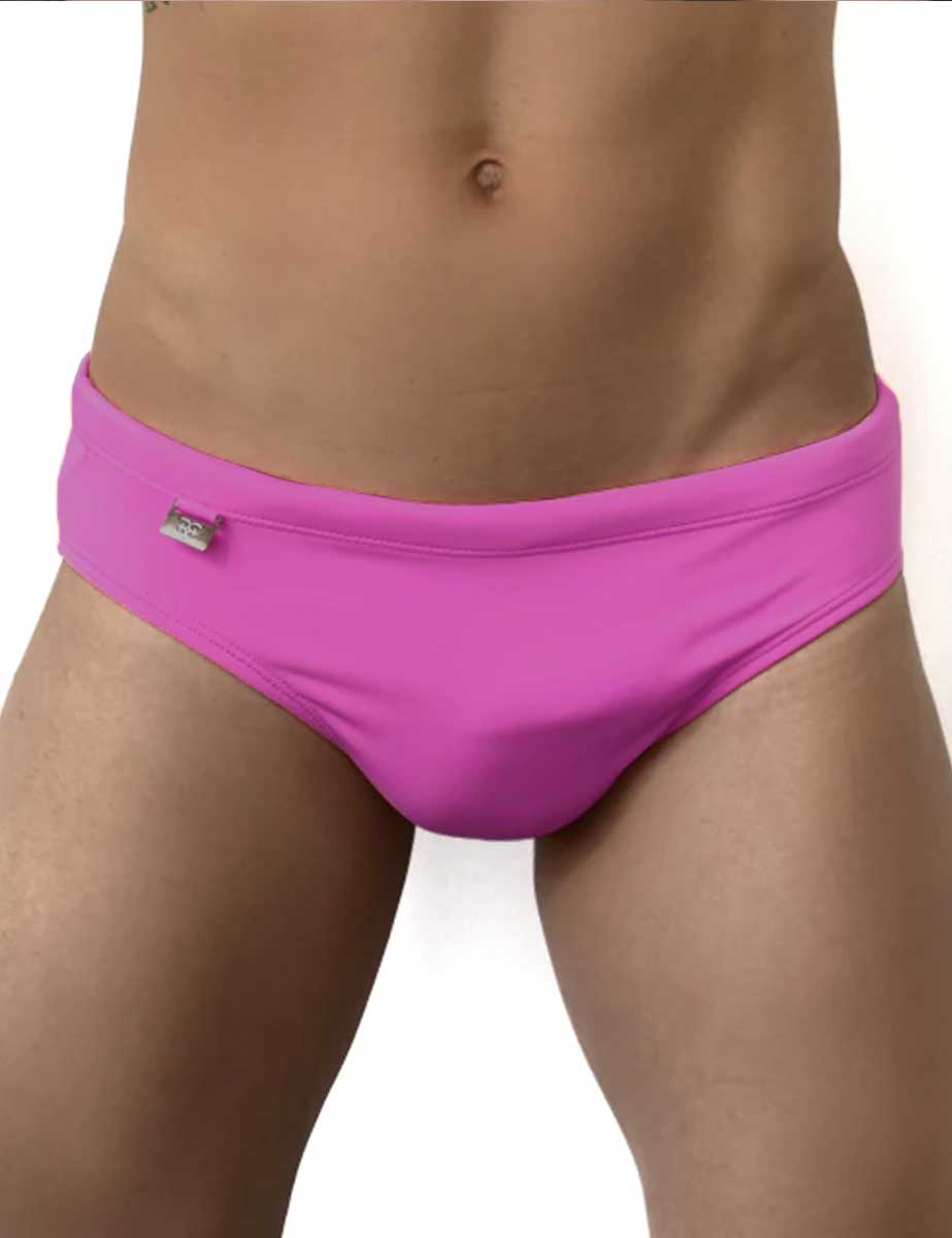 Traje de Baño Hombre Corte Brief Slim Fúcsia