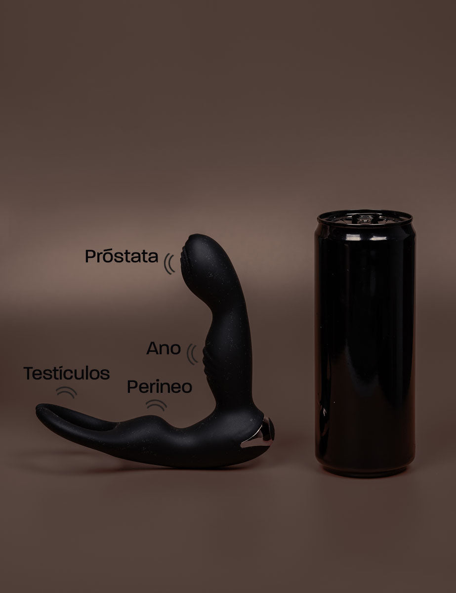 Vibrador Cuádruple Próstata Perineo Testículos y Pene - Dexter