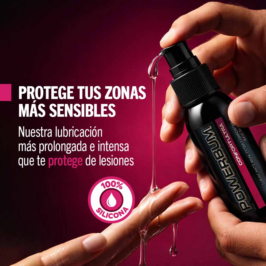 Lubricante Anal Extra Sedoso Base Silicón Powerbum Supreme 50ml