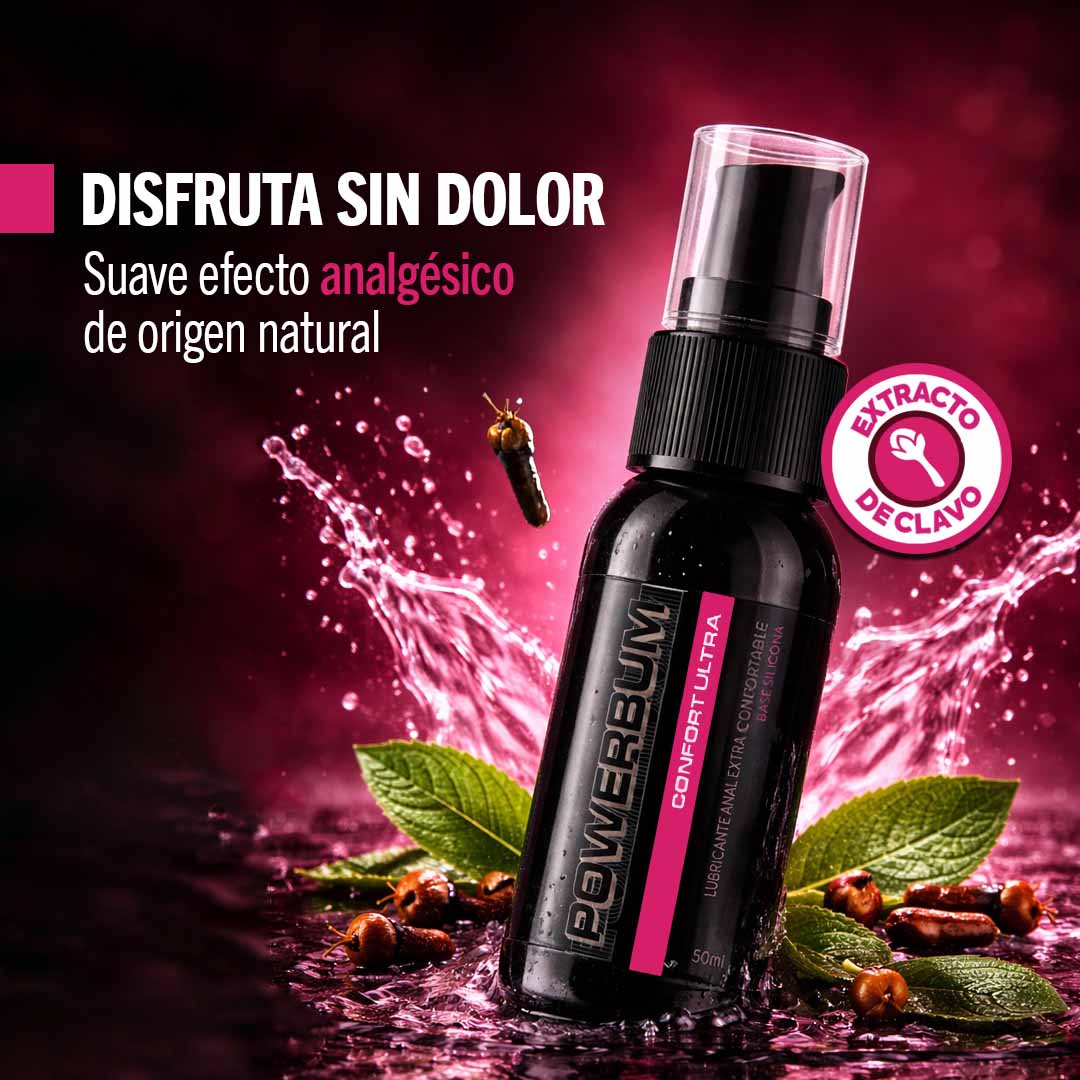 Lubricante Anal Extra Sedoso Base Silicón Powerbum Supreme 50ml