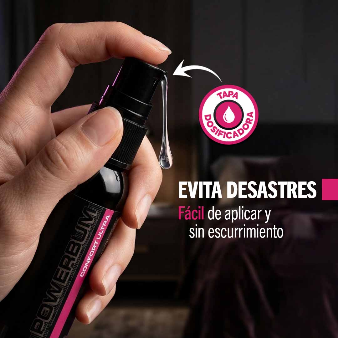Lubricante Anal Extra Sedoso Base Silicón Powerbum Supreme 50ml