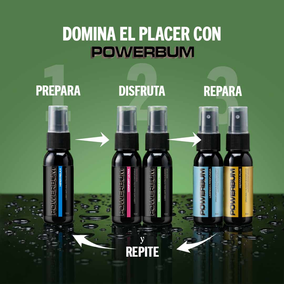 Lubricante Anal Extra Suave Base Agua Powerbum Confort 50ml
