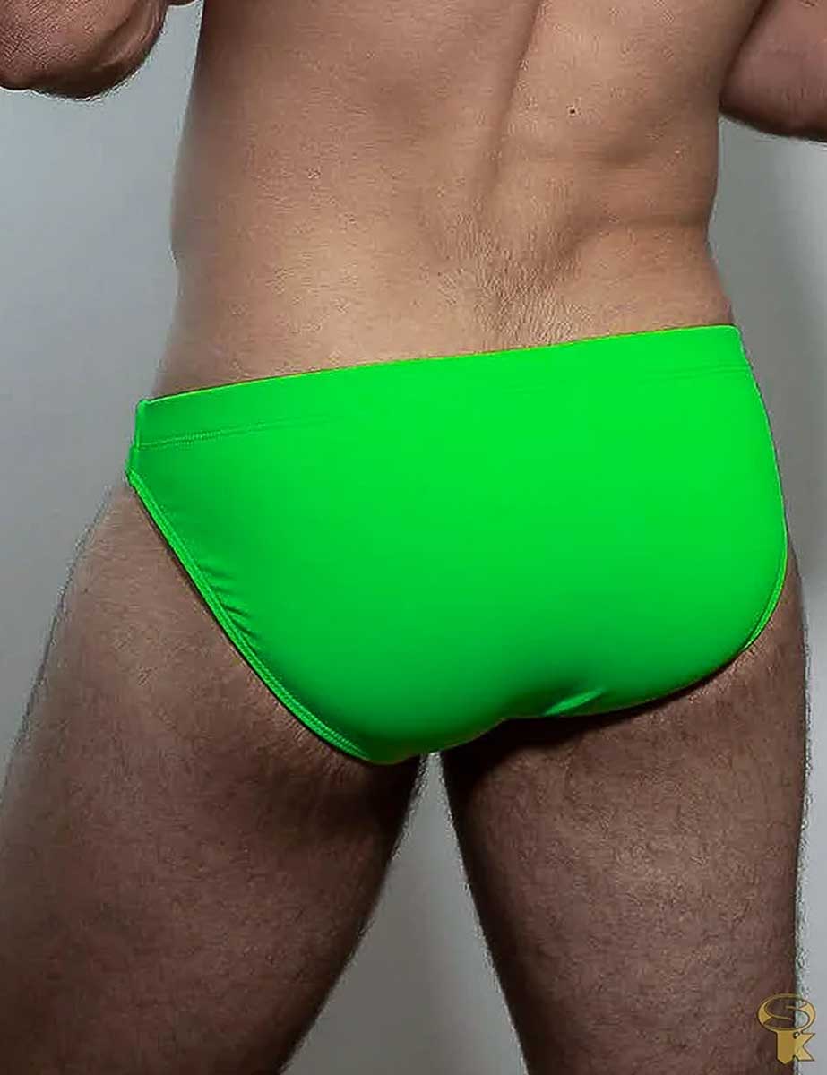 Traje de Baño Bikini Hombre Low Cut Verde Néon