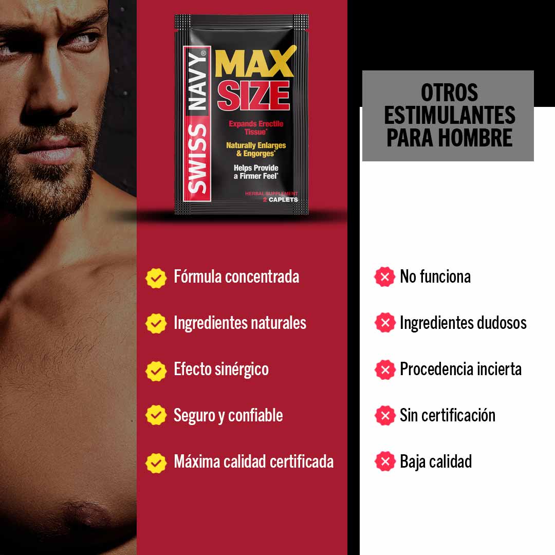 Max Size Cápsulas Vigorizantes Rápida Acción