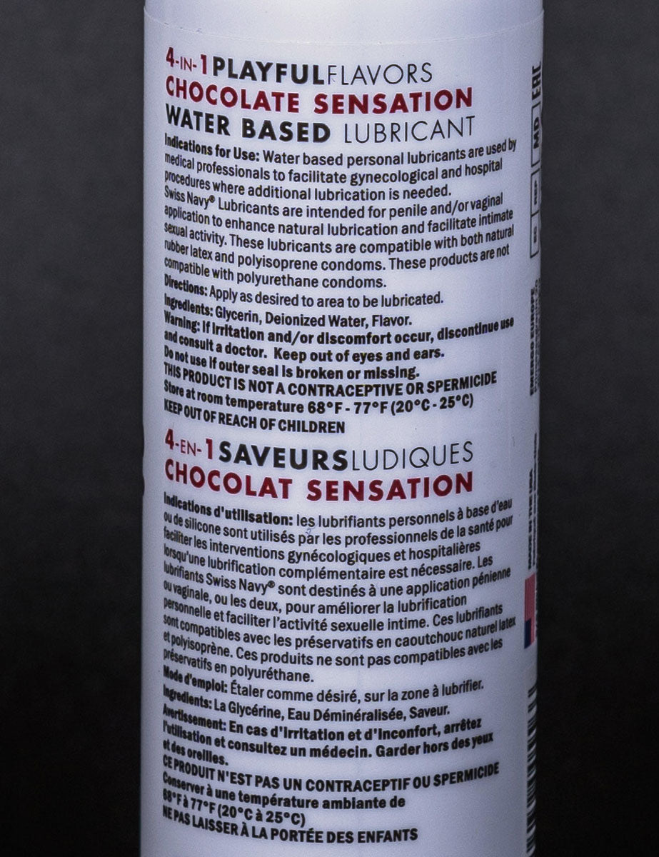 Lubricante 4-en-1 Sabor Chocolate 120ml