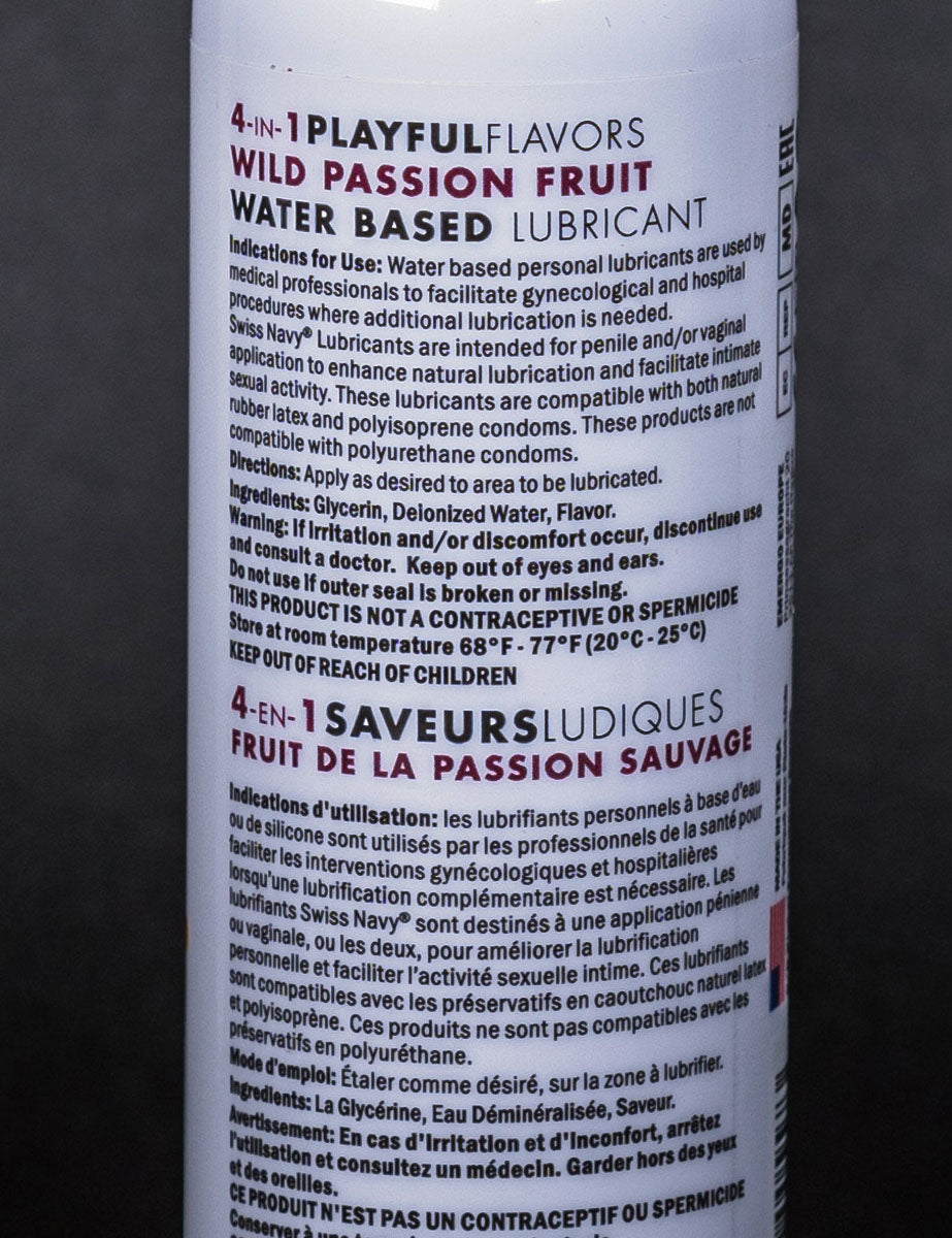 Lubricante 4-en-1 Sabor Maracuyá 120ml