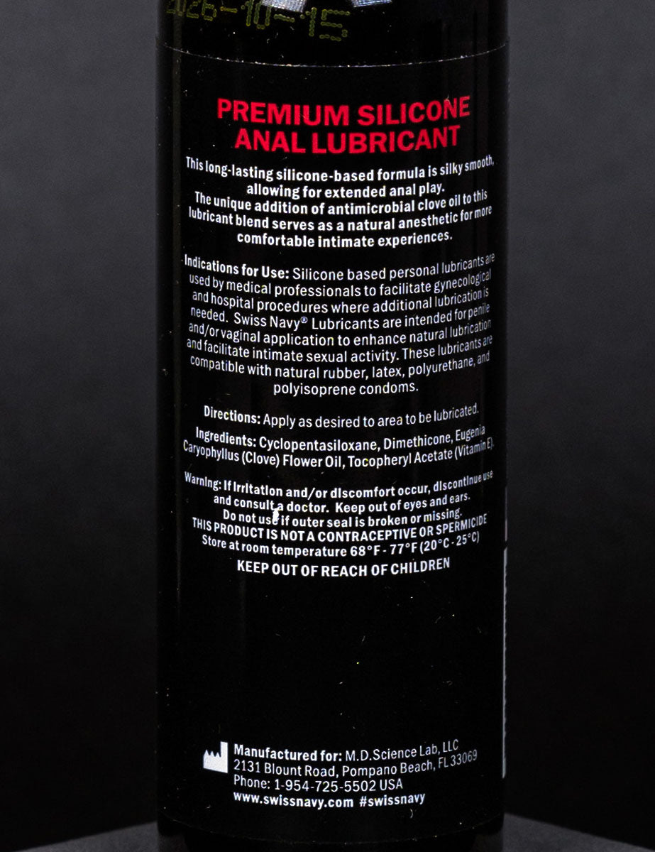 Lubricante Anal Premium Base Silicona 60ml